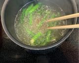 春✿*アスパラとふわふわ玉子のスープ作り方5写真