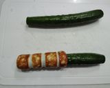 キュウリ丸ごと入った竹輪作り方2写真