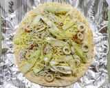簡単ランチ！シラス竹輪長ネギの和風ピザ作り方3写真