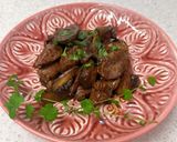 鶏レバーとマッシュルームのバルサミコ炒め作り方8写真