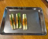 【爆速おつまみ】ちくわの大葉チーズ挟み作り方3写真