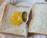 パンで柚子&クリチホットサンド☆風邪予防作り方1写真