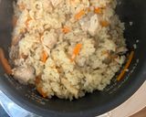 鳥&キノコご飯！作り方4写真