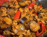 なすと豚肉のナポリタン風♪作り方5写真