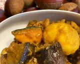 秋の実りドライカレー　栗　南瓜　茄子作り方4写真