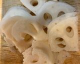 蓮根と新玉ねぎのサラダ粒マスタード風味作り方1写真