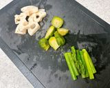 オマール海老のソースでホタテとエビと野菜作り方1写真