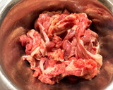 ラム肉と青梗菜のオイスターソース炒め作り方2写真