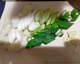 チキンと長ネギの焦がし醤油パスタ作り方1写真