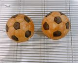 可愛い⚽️まんまるサッカーボールチョコパン作り方16写真