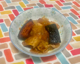 超簡単☆かぼちゃと林檎の甘酢炒め♪♪作り方8写真