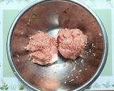 簡単今日の夕飯！茸チーズハンバーグ肉料理作り方6写真