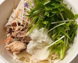 鯖と大根サラダのおろしだし醤油うどん作り方4写真