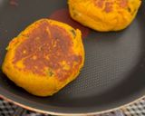 カボチャの煮物で甘じょっぱチーズお焼き作り方4写真