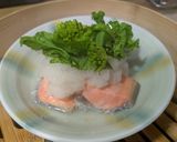 鮭と菜の花のおろし蒸し作り方3写真
