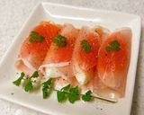 タンパク質摂取♪ゆで卵の生ハム巻き作り方4写真