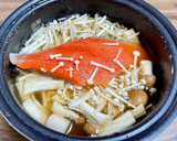簡単♪鮭とキノコの炊き込みご飯作り方4写真