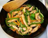 鶏胸肉の青椒肉絲っぽい炒めもの作り方7写真