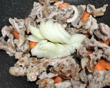 豚こまとモリモリ野菜のワンパンポン酢炒め作り方3写真