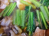 簡単ランチ！豚バラ肉きのこ小松菜つけ素麺