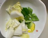 お一人様レモン親子丼味根菜たっぷり野菜炒作り方6写真