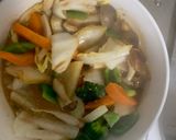 お一人様さっぱりオイ梅マヨ味豆腐野菜炒め作り方18写真