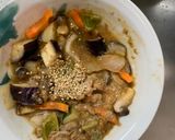 簡単中華風味噌親子丼味根菜茄子甘酢酢豚作り方17写真