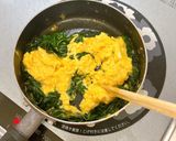 モロヘイヤと卵のシンプル炒め作り方6写真