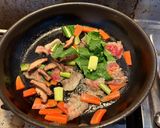 野菜と牛肉の炒め物作り方3写真