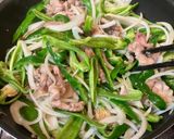 ワンパン時短！豚とピーマンのポン酢炒め作り方6写真
