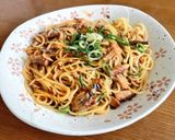 サバ缶トマト煮の簡単パスタ作り方4写真