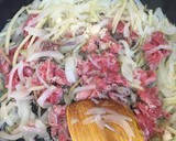 給食の「牛丼」♡野菜でかさマシマシ作り方3写真