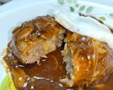 デミきのこ煮込みチーズｉｎハンバーグ作り方11写真