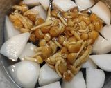 カブとなめこの味噌汁作り方6写真