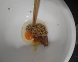 梅納豆カルボナーラ風パスタ　超簡単作り方2写真