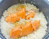 香ばし鮭と磯香るわかめの炊き込みご飯作り方6写真