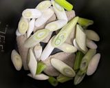 黒はんぺんと葱の醤油焼き作り方1写真