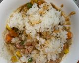 レンジ簡単洋風甘辛味オムライス弁当作り方7写真