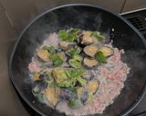 豚ミンチとなす・ピーマンの甘味噌炒め作り方3写真