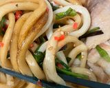 簡単　焼きうどん（残り物で）作り方10写真