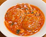簡単！やわらかトマト煮込みハンバーグ作り方11写真