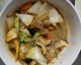 ゴロゴロ野菜魚肉ソーセージユッケ炒煮風作り方17写真