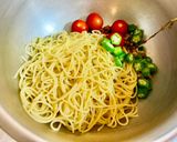 イカの塩辛☆柚子胡椒☆納豆麹の冷製パスタ作り方12写真