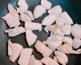 鶏むねと厚揚げの味噌マヨ炒め作り方1写真
