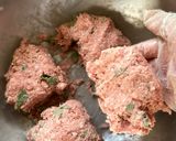 つなぎなしソースなし 肉々香草ハンバーグ作り方9写真