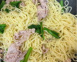 菜の花と豚こま肉の塩焼きそば♪作り方7写真