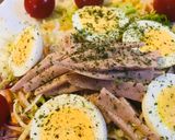 魚肉ソーセージの「ハム」玉子サラダ作り方1写真