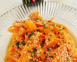 焼肉の生だれでキャロットリボンサラダ作り方7写真