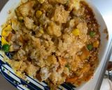 レンジ簡単クリーミー洋風ガパオ味炒飯弁当作り方12写真
