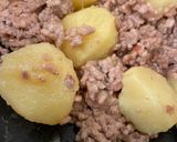 新じゃがいもと挽肉の甘辛とろとろ煮作り方6写真